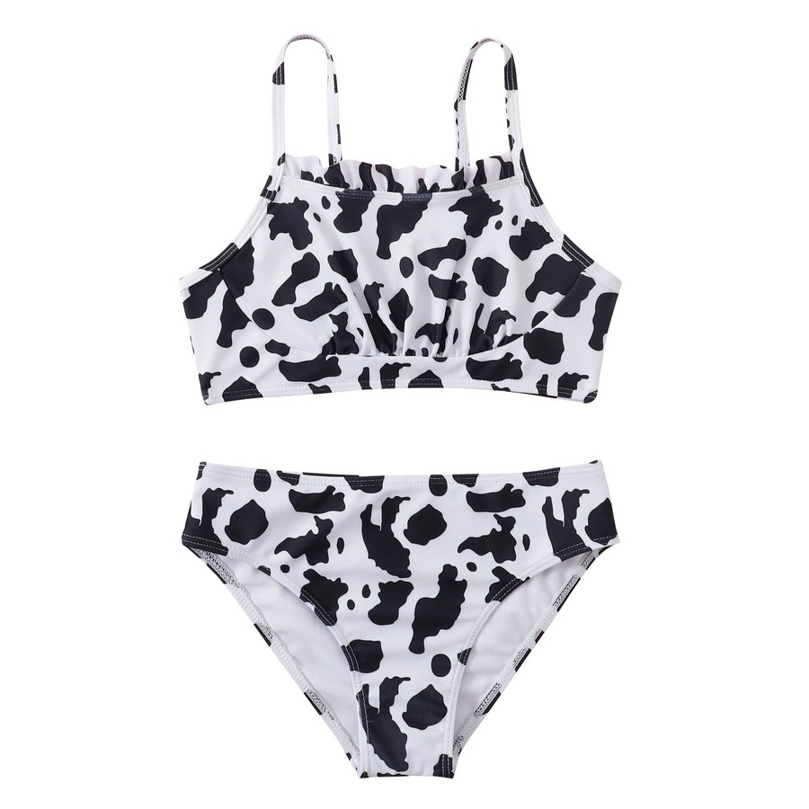 Girls' Bikini Set — Cow Print